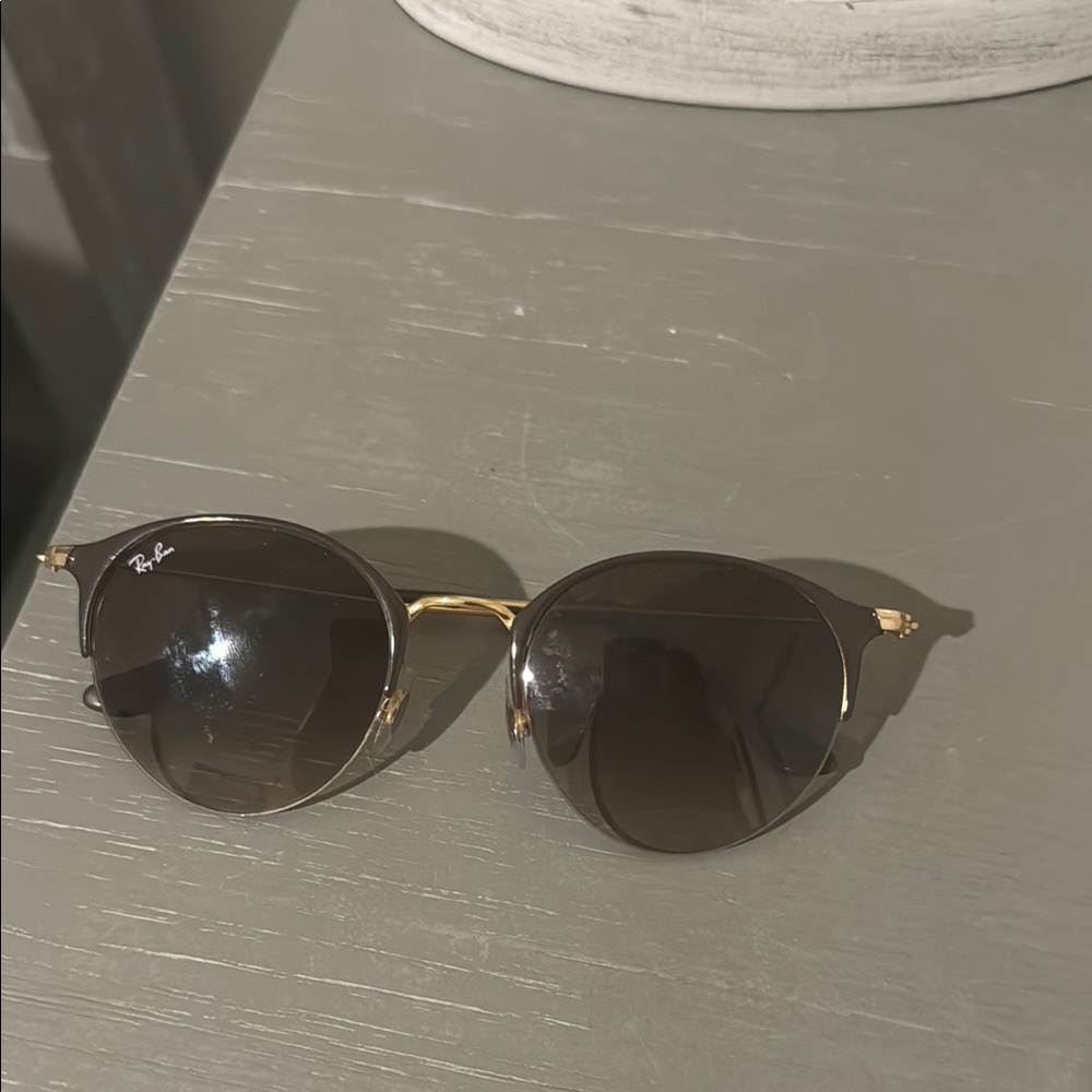 Ray-Ban Gold and Black Sunglasses